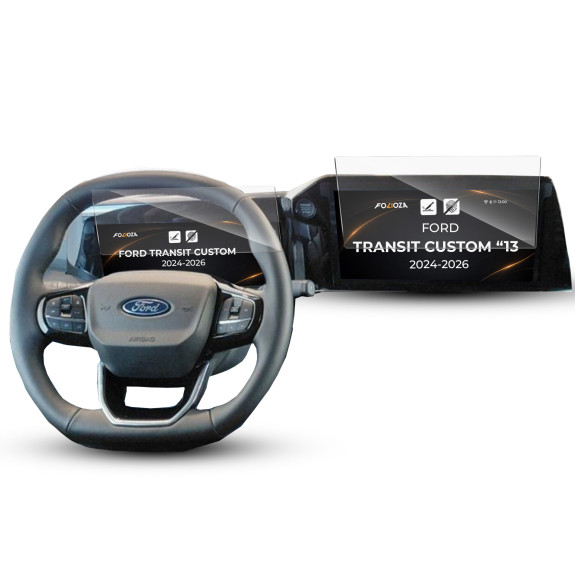 Folia na ekran i licznik Ford Transit Custom 13" 2024-2026