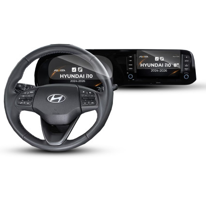 Folia na ekran i licznik Hyundai i10 8" 2024-2026