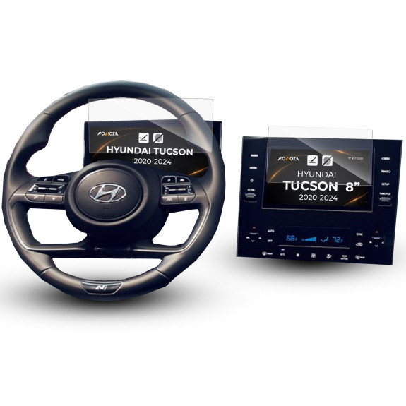Folia na ekran i licznik Hyundai Tucson 8" 2020-2024