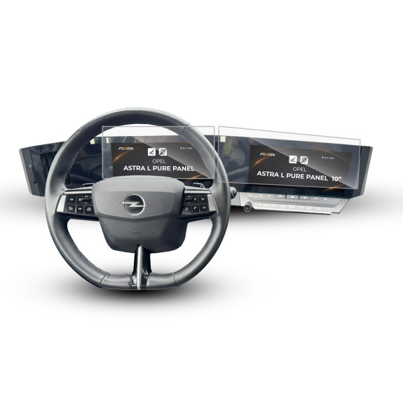 Folia na ekran i licznik Opel Astra L Pure Panel 10" 2021-2026