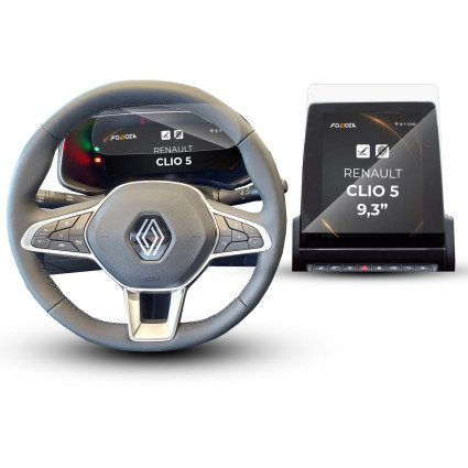 Folia na ekran i licznik Renault Clio 5 9,3'' 2019-2026
