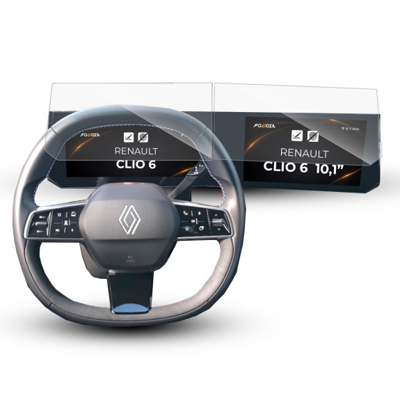 Folia na ekran i licznik Renault Clio 6 10,1'' 2026-...