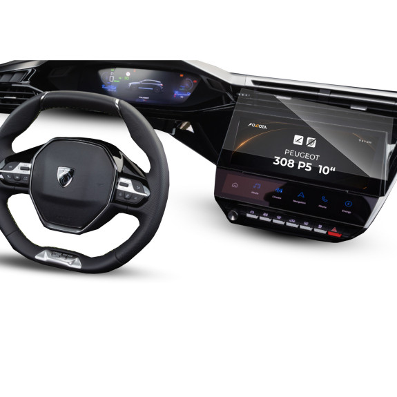 Folia na ekran i panel klimatyzacji Peugeot 308 P5 10'' 2021-2026