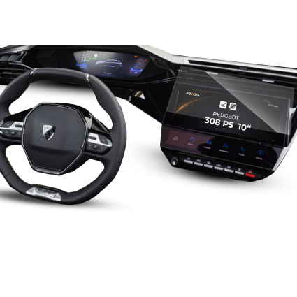 Folia na ekran i panel klimatyzacji Peugeot 308 P5 10'' 2021-2026