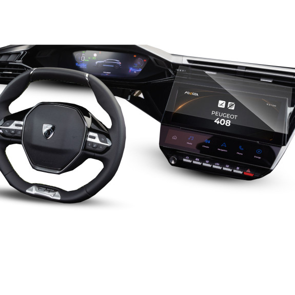 Folia na ekran i panel klimatyzacji Peugeot 408 10'' 2022-2026