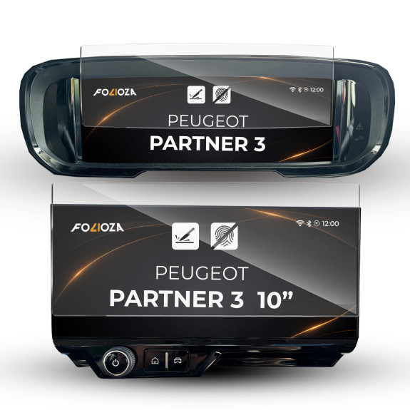 Folia na ekran i licznik Peugeot Partner 3 10" 2023-2026