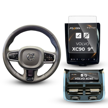 Folia na ekran i panel klimatyzacji tył Volvo XC90 9” 2020-2024