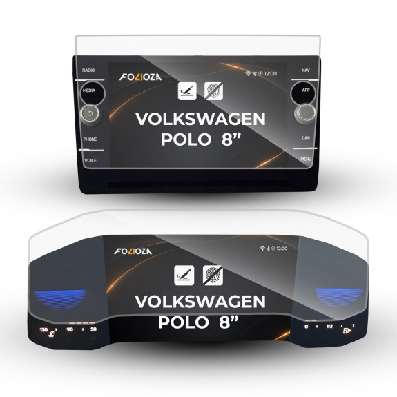 Folia na ekran i licznik Volkswagen Polo 8'' 2017-2026