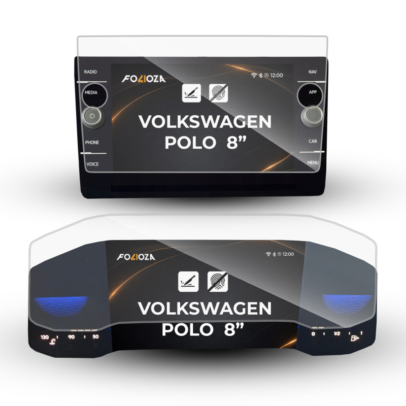 Folia na ekran i licznik Volkswagen Polo 8'' 2017-2026