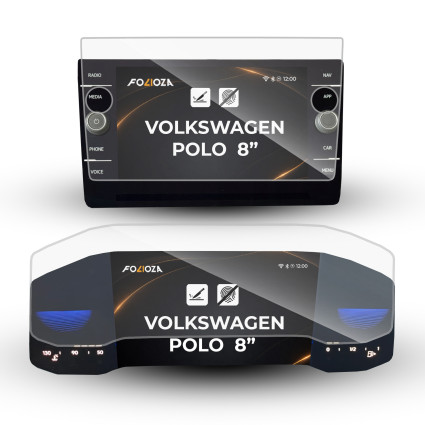 Folia na ekran i licznik Volkswagen Polo 8'' 2017-2026