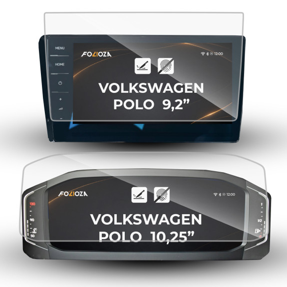 Folia na ekran 9,2" i licznik 10,25" Volkswagen Polo 2017-2026