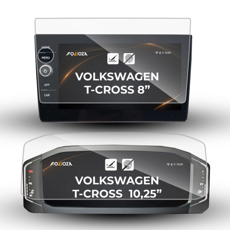 Folia na ekran 8" i licznik 10,25" Volkswagen T-Cross 2019-2026