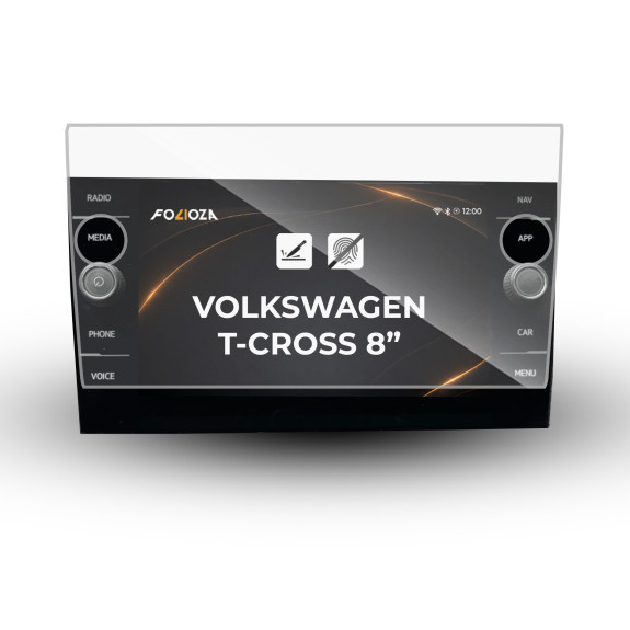 Folia na ekran Volkswagen T-Cross 8" 2019-2023