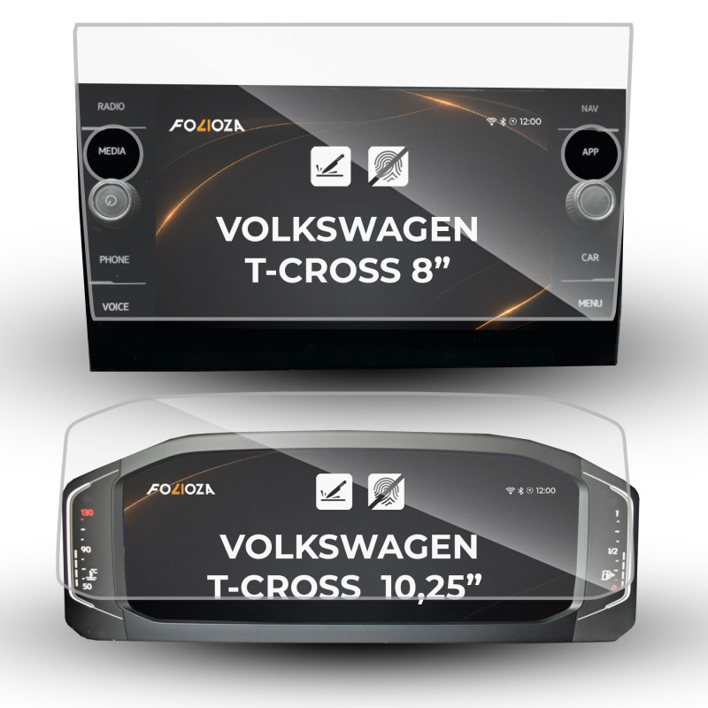 Folia na ekran 8" i licznik 10,25" Volkswagen T-Cross 2019-2023