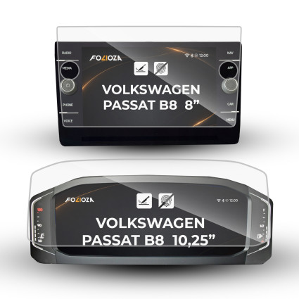 Folia na ekran 8" i licznik 10,25" Volkswagen Passat B8 2019-2023