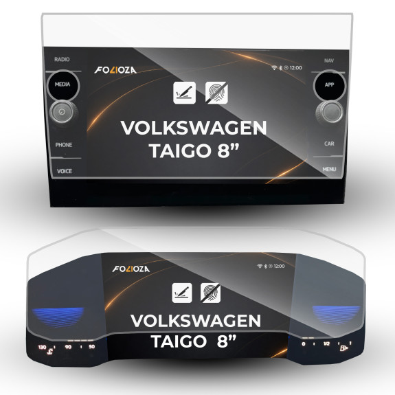Folia na ekran 8" i licznik 8" Volkswagen Taigo 2021-2023