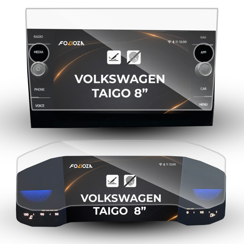 Folia na ekran 8" i licznik 8" Volkswagen Taigo 2021-2023
