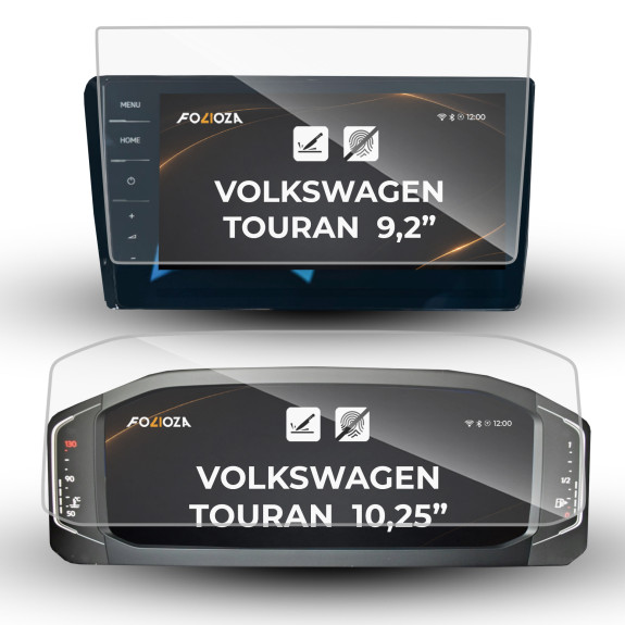 Folia na ekran 8" i licznik 10,25" Volkswagen Touran 2017-2026