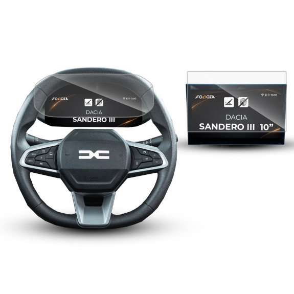 Folia na ekran i licznik Dacia Sandero III 10" 2024-2026