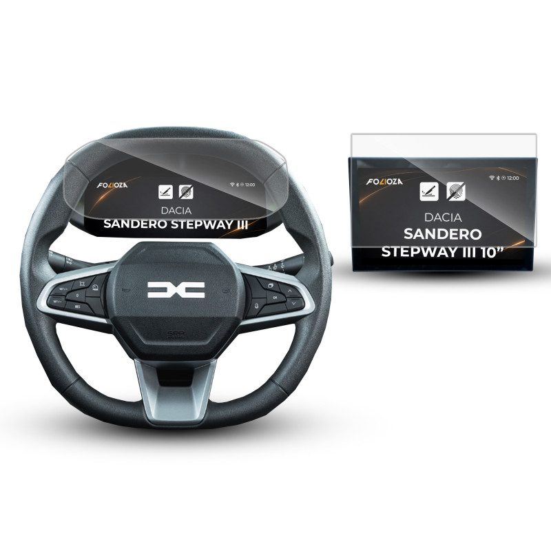 Folia na ekran i licznik Dacia Sandero Stepway III 10" 2024-2026