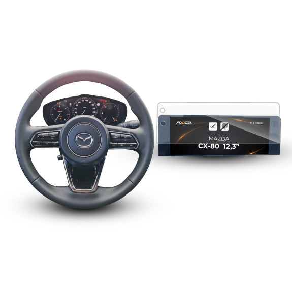 Folia na ekran MAZDA CX-80 12,3” 2022-2026 (z czujnikiem)