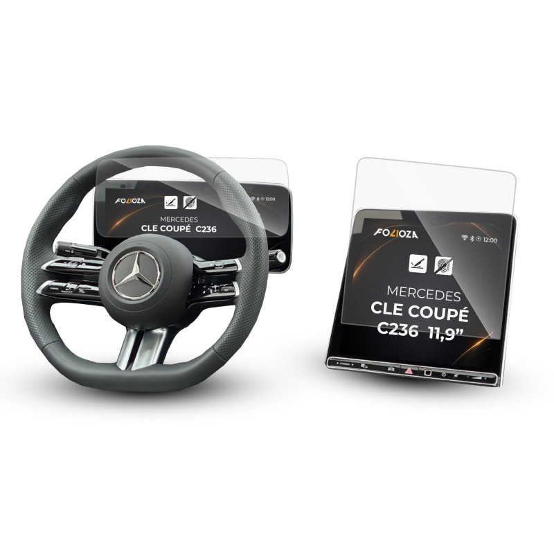 Folia na ekran i licznik Mercedes CLE Coupé  C236 11,9” 2023-2026
