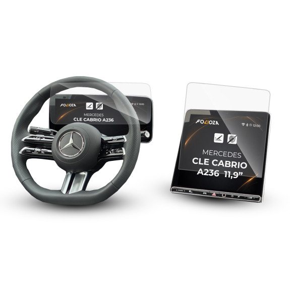Folia na ekran i licznik Mercedes CLE Cabrio A236 11,9” 2023-2026